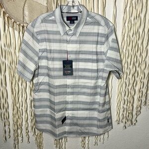 Cova by Jantzen NWT Rockport Short Sleeve Woven Shirt Size M